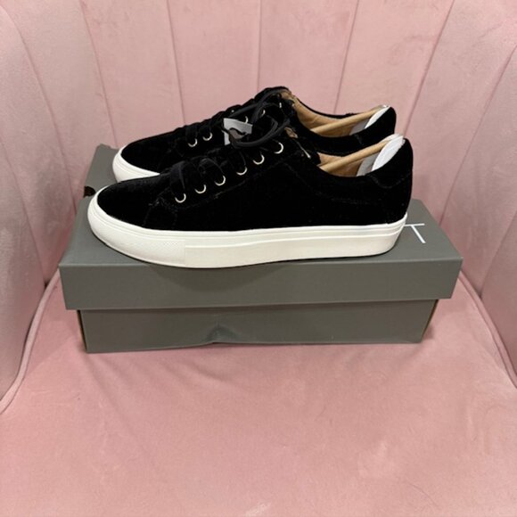 Loft Velvet Lace Up Sneakers - Picture 2 of 3